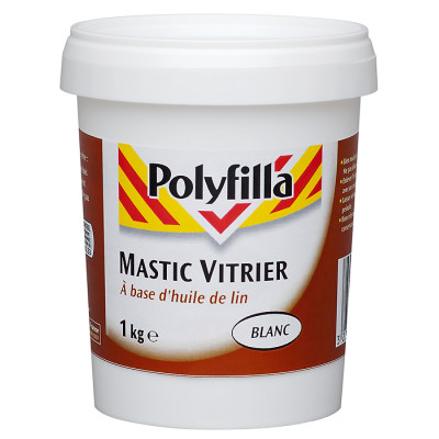 Mastic vitrier blanc 1kg