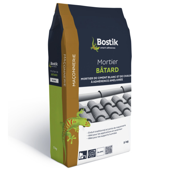 BOSTIK - Mortier Bâtard Poudre Blanc