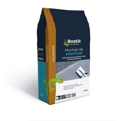 MORTIER FINITION GRIS 10KG BOSTIK