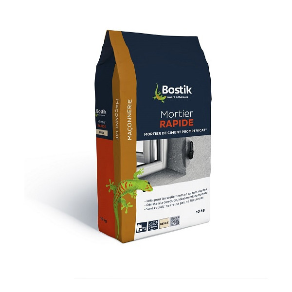 BOSTIK - Mortier Rapide Poudre Beige 10kg