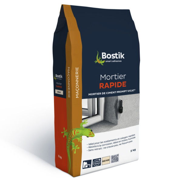 BOSTIK - Mortier Rapide Poudre Beige 5kg