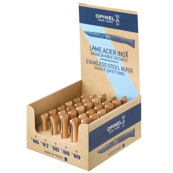 OPINEL - Présentoir de 30 Couteaux Inox