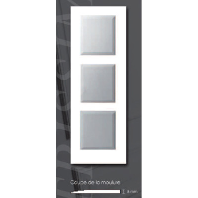 Décoporte modèle Trissimo pour porte de 83cm