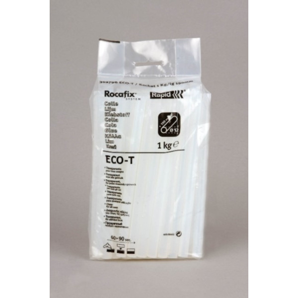 RAPID - Bâtons de Colle Transparente ECO-T 1Kg Ø12mm