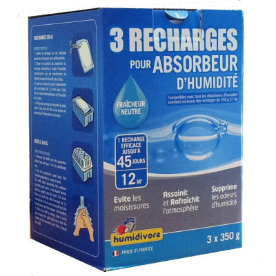 RECHARGE ABSORB.350G NEUTRE LOT DE 3 (Vendu par 1)