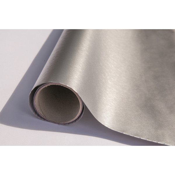 CONTITECH - Adhésif Décoratif Aspect Métal Brossé Structuré 45cmx1.5m