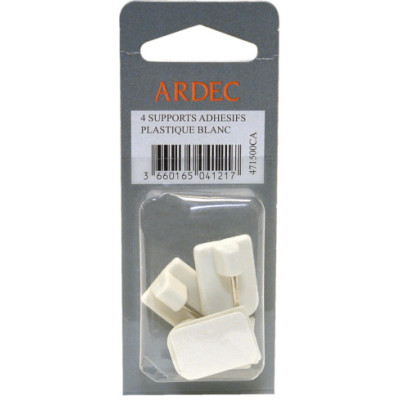 SUPPORT ADHESIFS BLANC X4      SC (Vendu par 1)