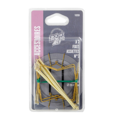 2 fixe-assiettes 25-30cm