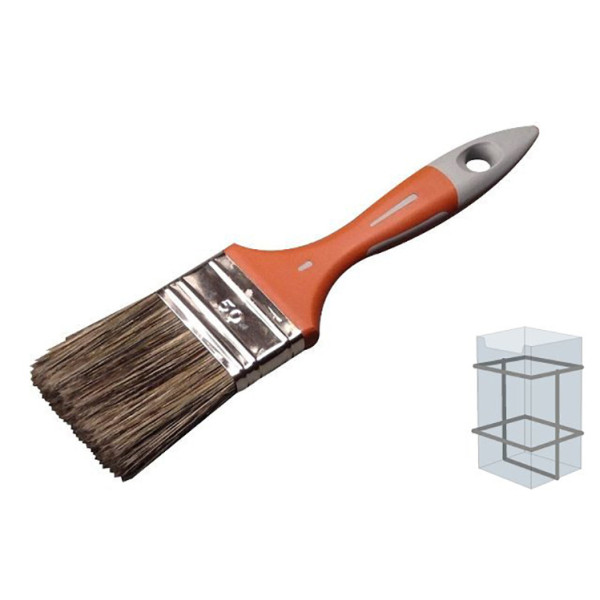 SAVY - Pinceau Plat Bi-Matière Lasure et Traitement T40 Display de 12