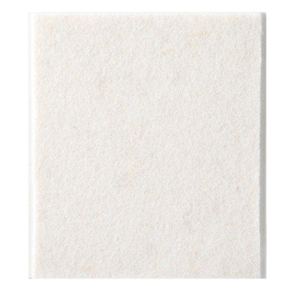 INOFIX - Patin Feutre Adhésif en Laine Plaque de 100x85mm Blanc