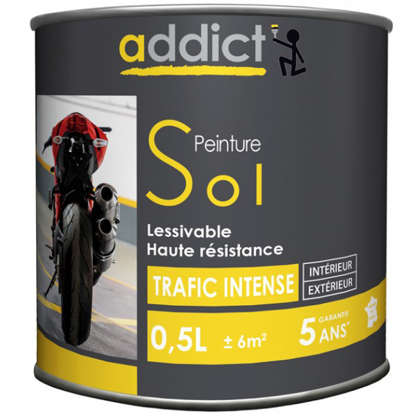 ADDICT - Peinture Sol Trafic Intense Satin 0.5L
