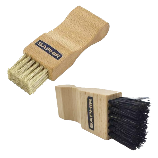 SAPHIR - Brosse Cuir Pommadier en Soie Noir