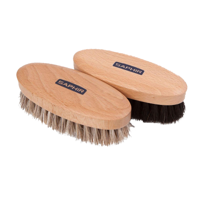 BROSSE A RELUIRE SAPHIR GRIS OVALE (Vendu par 1)