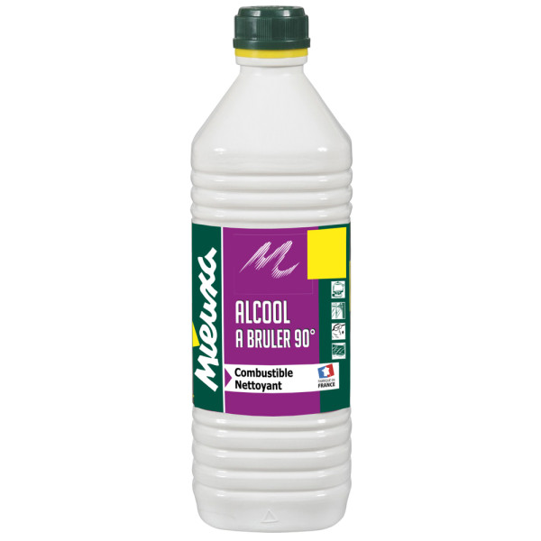 MIEUXA - Alcool à Brûler 90° 1L