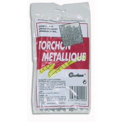 Torchon métallique moyen en sachet