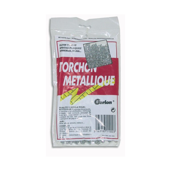 GERLON - Torchon Métallique Moyen en Sachet