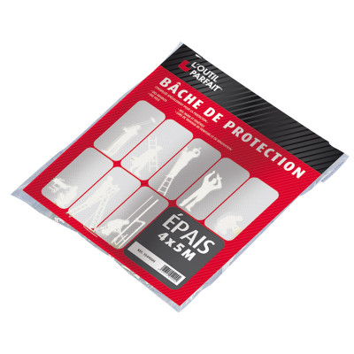 Bâche de protection épaisse 4x5m