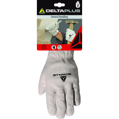 Gants Manutention Cuir Coupe Américaine Naturel sur Carte