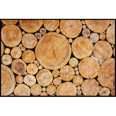 Tapis Velvet Rondins de Bois 45x75cm