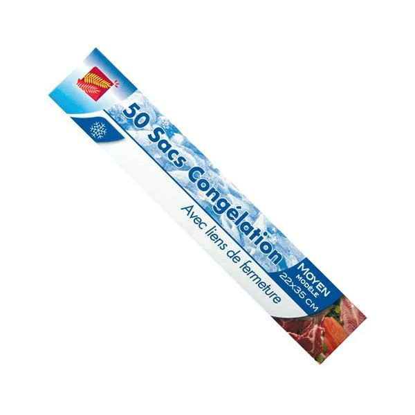 ELBE - Lot de 50 sacs de congélation Moyen Modèle - 22 x 35 cm