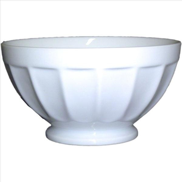 GIRARD - Bol à côtes blanc 13 cm