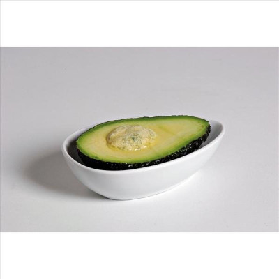 COUPELLE AVOCAT 13 X 8.5 CM BLANC (Vendu par 4)