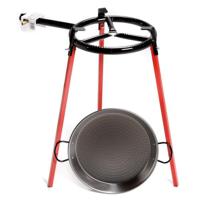 SET PAELLA RECHAUD + PLAT + 3 PIEDS