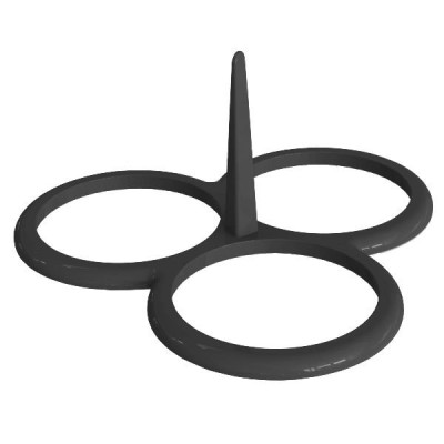 MOULE 3 BLINIS SILICONE 10 CM