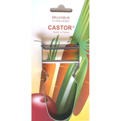 RASOIR LEGUMES CASTOR INOX BLISTER