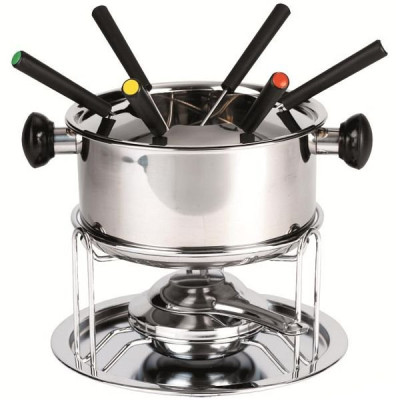 SERVICE FONDUE 12 PIECES INOX CORTINA