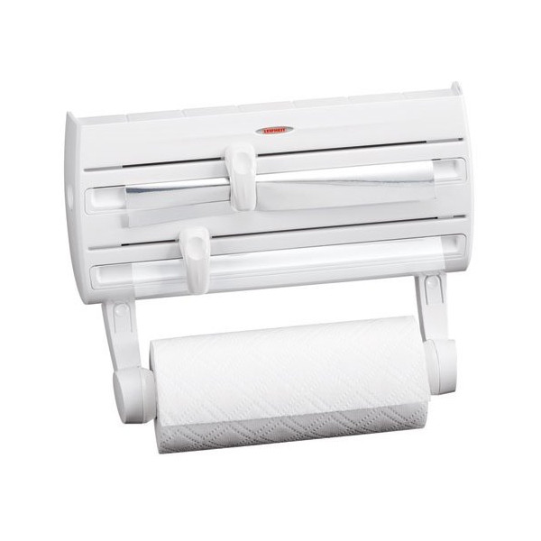 LEIFHEIT - Dérouleur mural Parat F2 pour essuie-tout - 2 curseurs - blanc