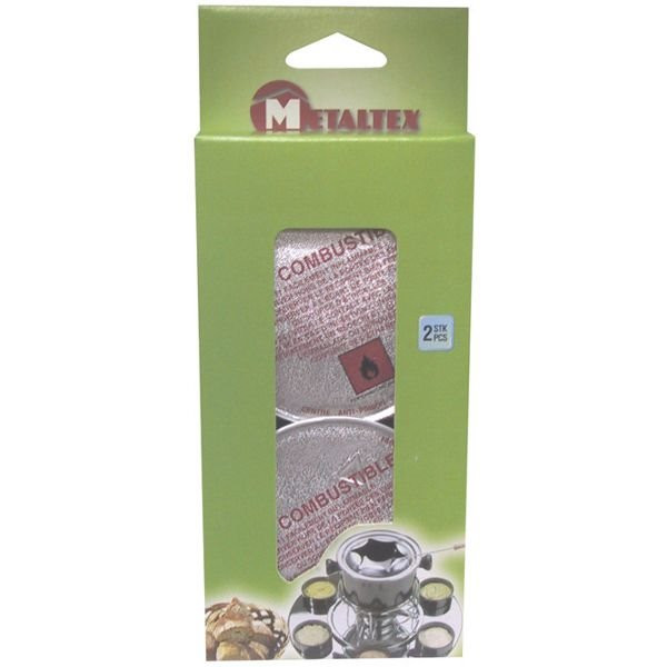 METALTEX - Lot de  2 barquettes d'alcool gélifié