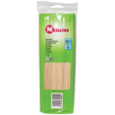 BROCHETTE BOIS 25CM X100 C/CTE 570125