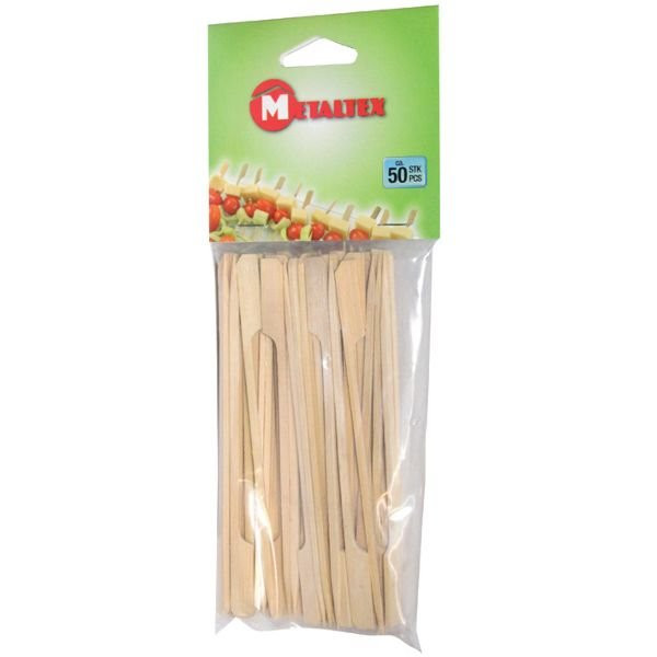 METALTEX - Lot de 50 brochettes avec poignées