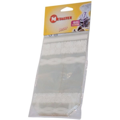 SACHET CELLOPHANE X 10 DECOR DENTELLE