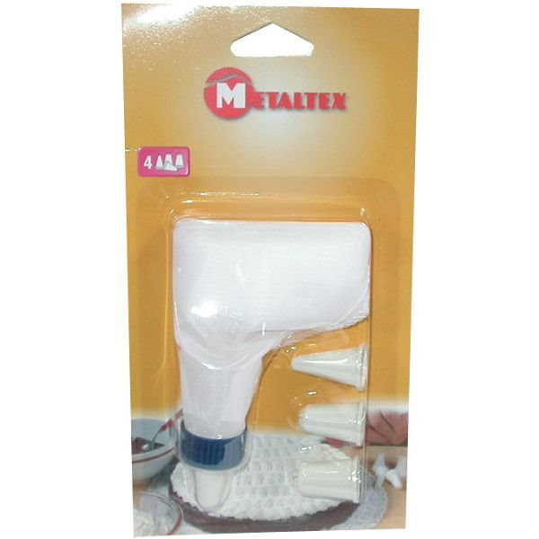 METALTEX - Décorateur à pâtisserie 4 douilles