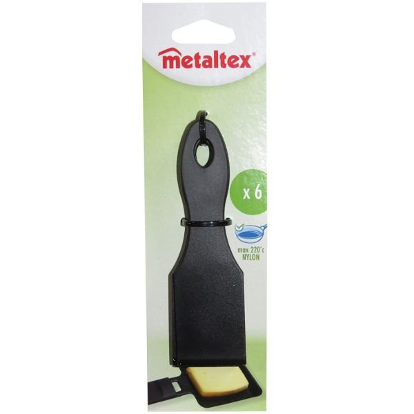 METALTEX - Lot de 6 spatules à raclette en nylon