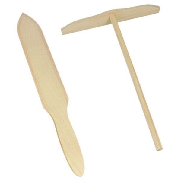 METALTEX - Lot Spatule + Raclette à crêpe