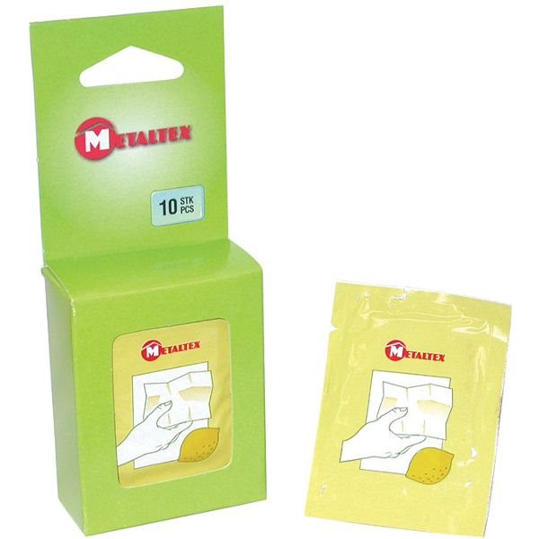 METALTEX - Lot de 10 sachets rince doigts