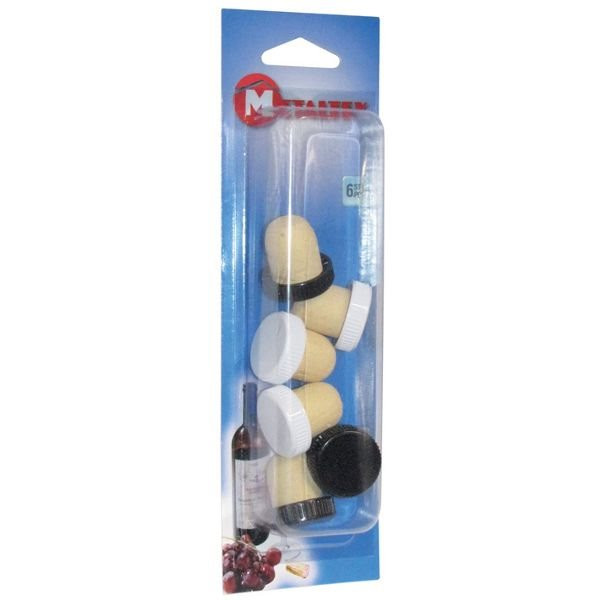 METALTEX - Lot de 6 bouchons tête plastique