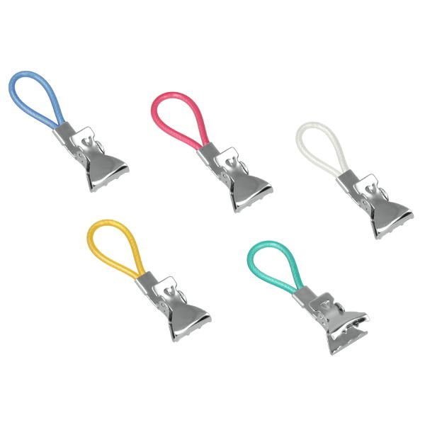 METALTEX - Lot de 5 pinces Caïman pour torchons