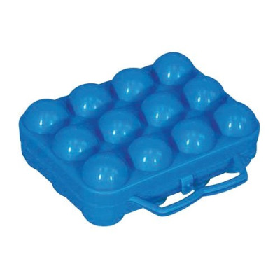 BOITE OEUFS 12 CASES BLEU