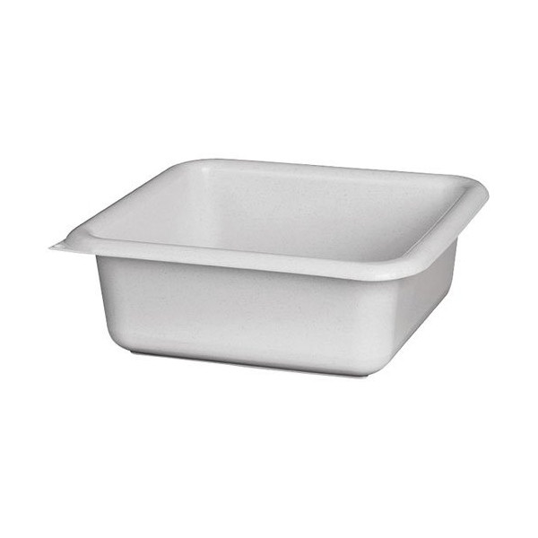 ALUMINIUM ET PLASTIQ - Cuvette carrée 20cm 1.5l gris moucheté