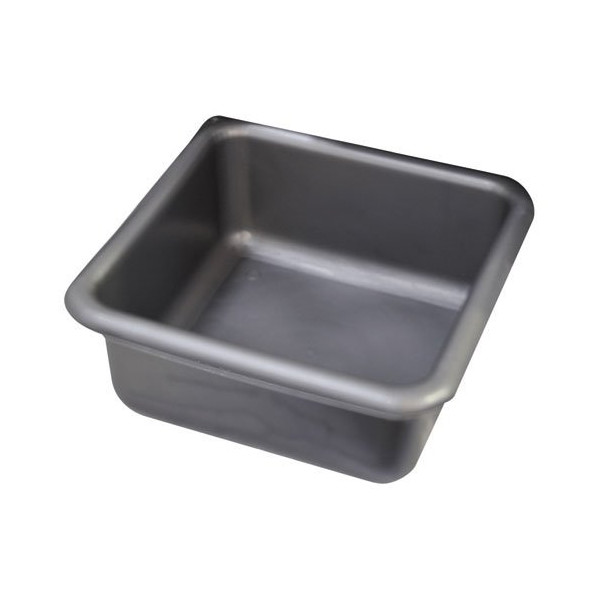 ALUMINIUM ET PLASTIQ - Cuvette carrée 32cm 8.5l silver