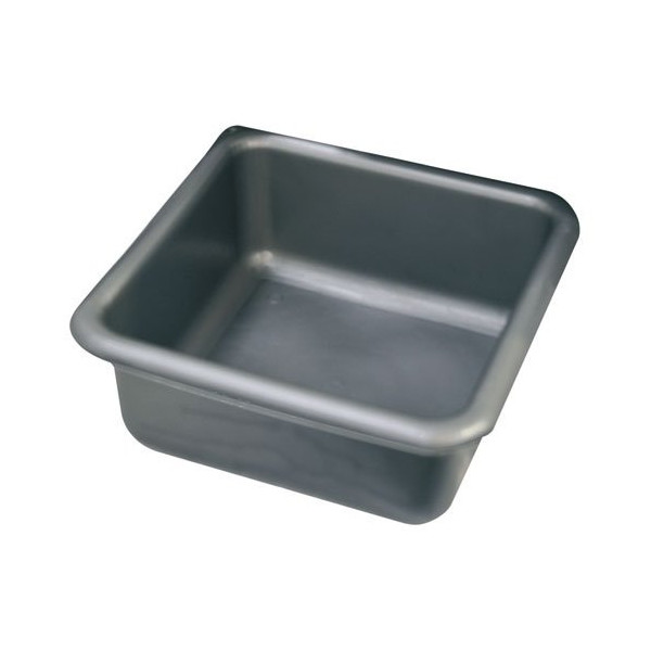 ALUMINIUM ET PLASTIQ - Cuvette carrée 38cm 15 l silver