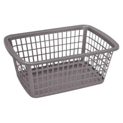 CORBEILLE RANGEMENT 36X25X15 SILVER (Vendu par 1)