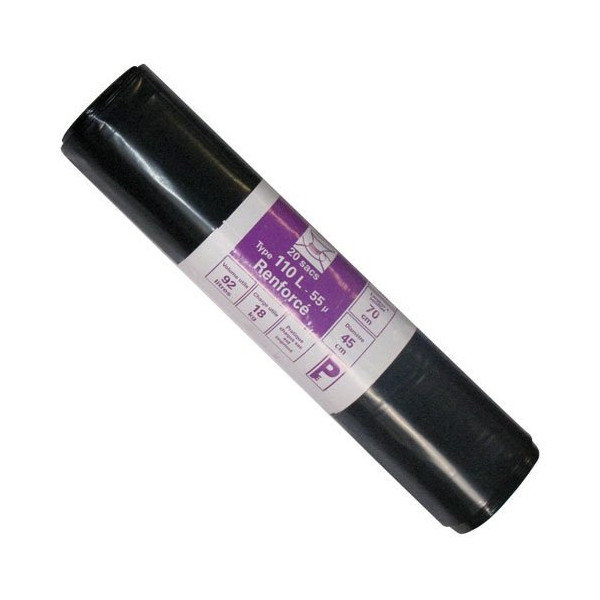 SPHERE - Sac poubelle expert - 110 L - 55 microns - x20