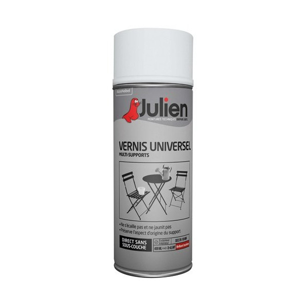 JULIEN - Bombe peinture - incolore brillant - 400 mL