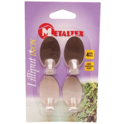 CROCHETS ADHESIFS X 4 LILLIPUT INOX