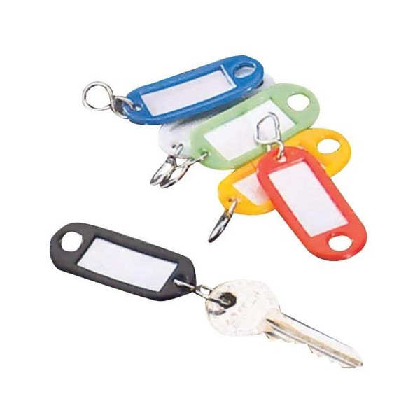 METALTEX - Lot de 6 Plaquettes porte-étiquettes pour clés